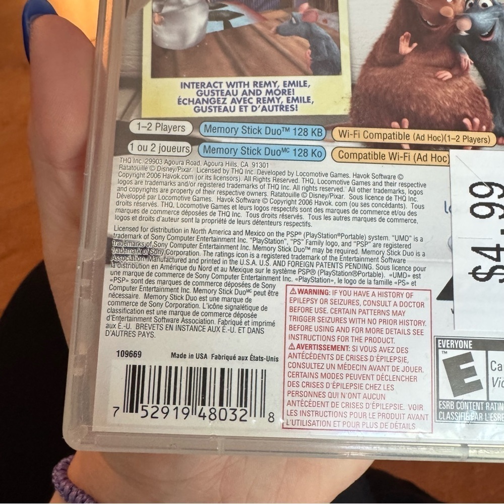 Ratatouille Sony Black PlayStation 2 Video Games Collection - Picture 3 of 5